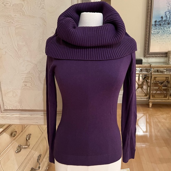 NWT MICHAEL Michael Kors Removable Cowl Neck Long-Sleeve Sweater - Picture 11 of 16